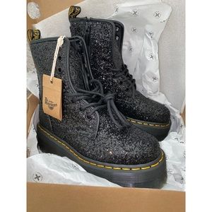 Dr. Martens Jadon Glitter Platform Boots
